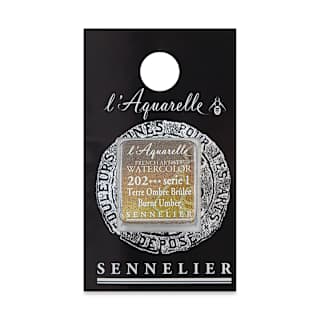 Sennelier French Artists' Watercolor - Burnt Umber, Half Pan
