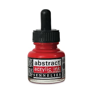 Sennelier Abstract Acrylic Ink - Cadmium Red Deep Hue, 1 oz