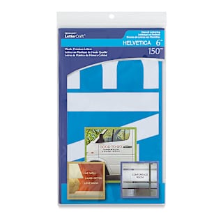 Westcott BetterLetter Plastic Letter Stencils - 6", Capital Only, Helvetica