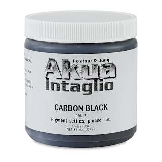 Akua Intaglio Ink - Carbon Black, 237 ml