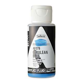 Holbein Fluid Acrylics - Cerulean Blue, 35 ml Bottle