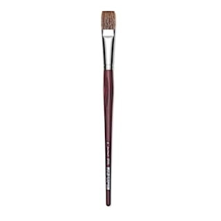 Da Vinci Grigio Synthetic Brush - Flat, Long Handle, Size 24
