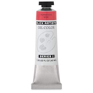 Blick Artists' Oil Color - Permanent Rose, 40 ml tube