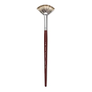 Royal & Langnickel SableTek Brush - Fan Blender, Short Handle, Size 6
