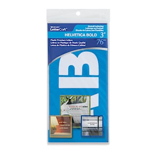 Westcott BetterLetter Plastic Letter Stencils - 3", Capital Only, Helvetica Bold