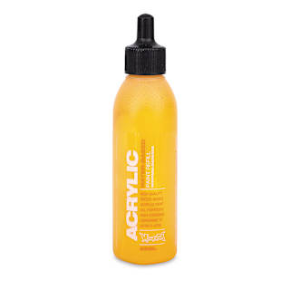 Montana Acrylic Marker Refill - 25 ml , Shock Yellow, Refill