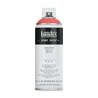Liquitex Professional Spray Paint - Fluorescent Red, 400 ml can