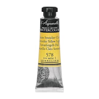 Sennelier French Artists' Watercolor - Sennelier Yellow Light, 10 ml Tube