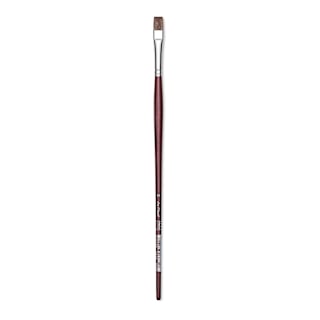 Da Vinci Grigio Synthetic Brush - Flat, Long Handle, Size 10