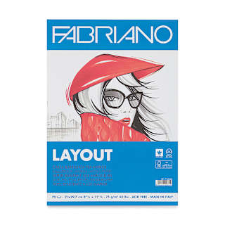 Fabriano Layout Marker Pad - 8-1/4" x 11-3/4", 70 Sheets