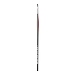 Da Vinci Grigio Synthetic Brush - Flat, Long Handle, Size 2