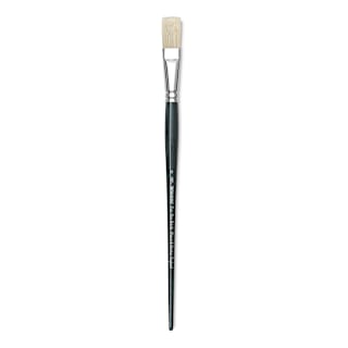 Winsor & Newton Winton Hog Bristle Brush - Flat, Long Handle, Size 10