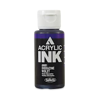Holbein Acrylic Ink - Dioxazine Violet, 30 ml