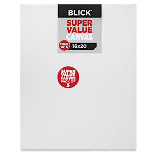 Blick Super Value Canvas Pack - 16" x 20", Pkg of 5