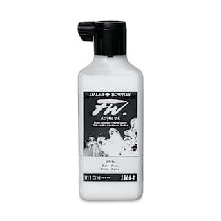 Daler-Rowney FW Acrylic Water-Resistant Artists Ink - 6 oz, White