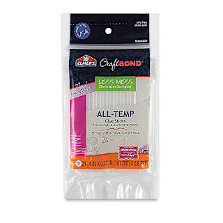 Elmer's CraftBond All-Temp Glue Sticks - Mini Size 5/16", 4" Length, Pkg of 24