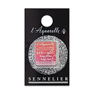 Sennelier French Artists' Watercolor - Bright Red, Half Pan
