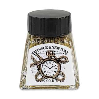 Winsor & Newton Drawing Ink - Gold, 14 ml