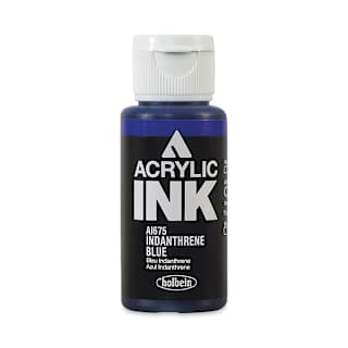 Holbein Acrylic Ink - Indanthrene Blue, 30 ml