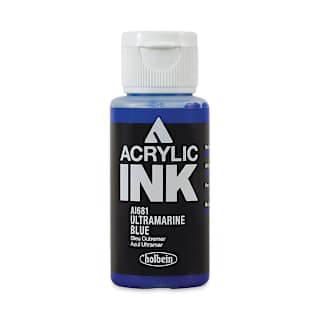 Holbein Acrylic Ink - Ultramarine Blue, 30 ml