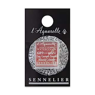 Sennelier French Artists' Watercolor - Alizarin Crimson, Half Pan