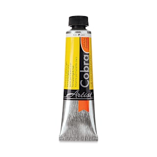 Cobra Artist Water Mixable Oil Paint - Permanent Yellow Light, 40 ml tube