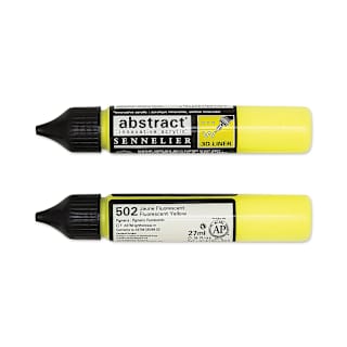 Sennelier Abstract 3D Liner - Fluorescent Yellow, 27 ml