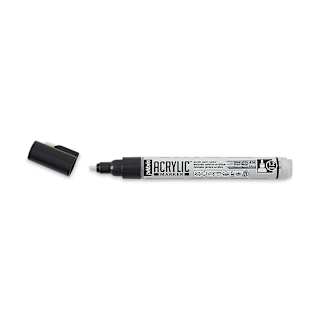 Pebeo Acrylic Marker - White Nepal, 1.2 mm, Bullet Nib