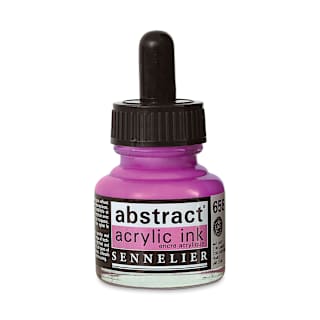 Sennelier Abstract Acrylic Ink - Quinacridone Pink, 1 oz