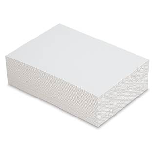 Crescent Illustration Board - 5" x 7", 18-Ply, White, Hot Press, Pkg of 40 Sheets