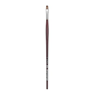 Da Vinci Grigio Synthetic Brush - Flat, Long Handle, Size 6