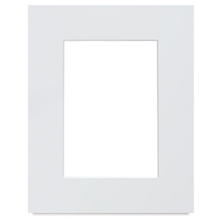 Crescent Select Conservation Solids Pre-Cut Mat - Vivid White, 4 ply, 8" x 10"