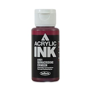 Holbein Acrylic Ink - Quinacridone Crimson, 30 ml