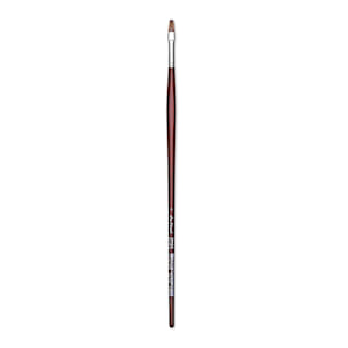 Da Vinci Grigio Synthetic Brush - Flat, Long Handle, Size 4