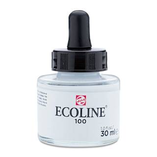 Ecoline Liquid Watercolor with Dropper - White, 30 ml jar