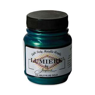 Jacquard Lumiere Acrylic - Halo Blue Gold, 2.25 oz Jar