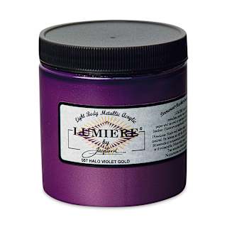 Jacquard Lumiere Acrylic - Halo Violet Gold, 8 oz Jar