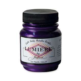 Jacquard Lumiere Acrylic - Pearlescent Violet, 2.25 oz Jar
