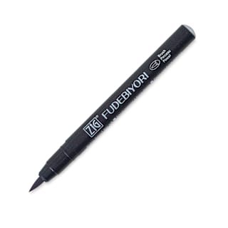 Zig Fudebiyori Brush Pen - Light Gray