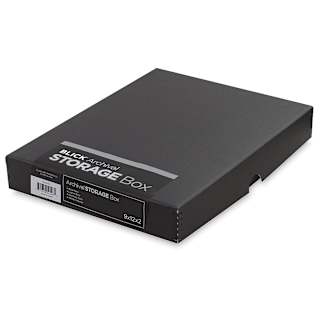 Blick Archival Storage Box - 9" x 12" x 2", Black