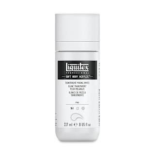 Liquitex Soft Body Artist Acrylics - Transparent Mixing White, 237 ml