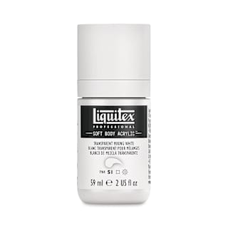 Liquitex Soft Body Artist Acrylics - Transparent Mixing White, 59 ml bottle