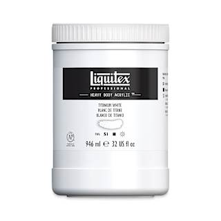 Liquitex Heavy Body Artist Acrylics - Titanium White, 32 oz Jar