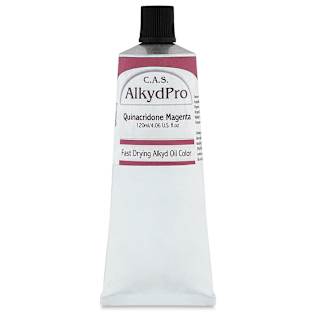 CAS AlkydPro Fast-Drying Alkyd Oil Color - Quinacridone Magenta, 120 ml tube