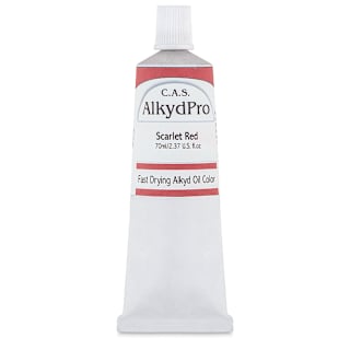 CAS AlkydPro Fast-Drying Alkyd Oil Color - Scarlet Red, 70 ml tube