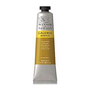 Winsor & Newton Galeria Flow Acrylics - Yellow Ochre, 200 ml tube