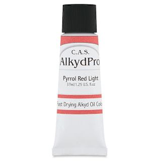 CAS AlkydPro Fast-Drying Alkyd Oil Color - Pyrrol Red Light, 37 ml tube