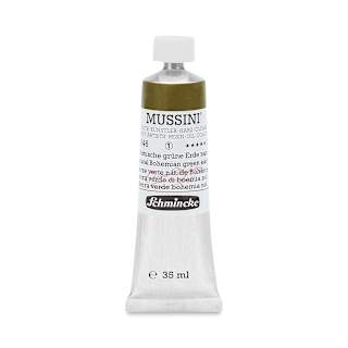Schmincke Mussini Oil Color - Natural Bohemian Green Earth, 35 ml tube