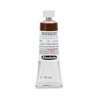 Schmincke Mussini Oil Colors - Translucent Brown Oxide, 35 ml tube