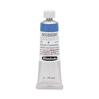 Schmincke Mussini Oil Color - Cobalt Cerulean Blue, 35 ml tube